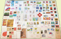 台灣1979~1981年套票首日局封43封不同,包括:中國文字源流.臺灣風景(68年版).宋人嬰戲圖.陸皓東.古代玉器(68.69年版).環境保護.郵政儲金創辦60週年.臺灣鳥類(68年版).郵票發明人羅蘭希爾逝世百年.古代陶器.國際兒童年.松竹圖古畫.一輪猴.第十屆全國技能競賽大會.捲筒國旗票.國際扶輪社75週年.臺灣風景(69年版).史堅如.航空(69年版).節約能源.唐三彩.第十屆國民儲蓄日.明仇英山水畫.二輪雞.狗.臺閩地區戶口及住宅普查.氣象衛星資料接收站落成.春書.國際殘障者年.臺灣山水(70年版).兒童畫(70年版).古代琺瑯器(70年版).鐵路百週年.臺灣蟹類.中央氣象局成立40週年.牛郎織女.雷射景觀.體育(70年版).建國70年郵展紀念.電信百週年等,品像混合,部分斑點,VF-F,歡迎至官網瀏覽全貌(Page 214)