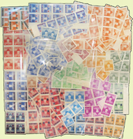 鄭成功像及其加蓋改值不成套新票472枚,包括:(1)鄭像3分18枚.1角4枚.15分11枚.2角15枚.3角7枚.4角137枚.5角1枚.8角26枚.1元91枚.1.6元7枚.2元23枚.航空6角2枚;(2)鄭像改值130枚,缺三次改值棕色.橘色2角,可配成套;以上品像混合,少數淡斑點,VF-F;歡迎至官網瀏覽全貌