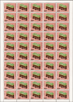 專56.古物(58年版)新票6全一全張50套,原膠折版,背局部淡黃或淡斑點,VF-F(Page 85)