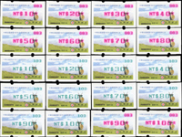 資紀12.中華民國建國100年全國郵展紀念郵資票45枚新票,含NT$10元~NT$100元,總面值共計NT$3600元,VF-F