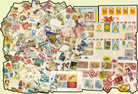 各國郵品一組,含:舊票約2000枚(部分未洗),新票約370枚,銷戳小全張2枚,未銷戳小全張1枚,國家包括有:澳門.加拿大.印尼.中國.馬來西亞.日本.德國.以色列.莫三比克.南馬魯古共和國.西班牙.波蘭.巴西.模里西斯.寮國.泰國.奈及利亞.紐西蘭.匈牙利.比利時.美國.聯合國.越南.南韓 .摩納哥.新加坡.沙烏地阿拉伯.摩洛哥.科威特.義大利.利比亞.智利.蒙古.菲律賓.羅馬尼亞.印度等等;品種豐富,品像混合或有重複,F-VF,另贈臺灣防癆票40枚,西式封貼菲律賓郵票8枚未寄2件,澳門一輪龍套票首日封1封;歡迎至官網瀏覽全貌