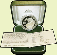 澳洲(Australian)1995年10元食蟻獸銀幣,重量20g,盒裝證書,Proof(Page 33)