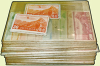 航4.香港版航空有水印郵票10全40套新票,品像混合,部分背淡黃或無膠,VF-F(Page 47)